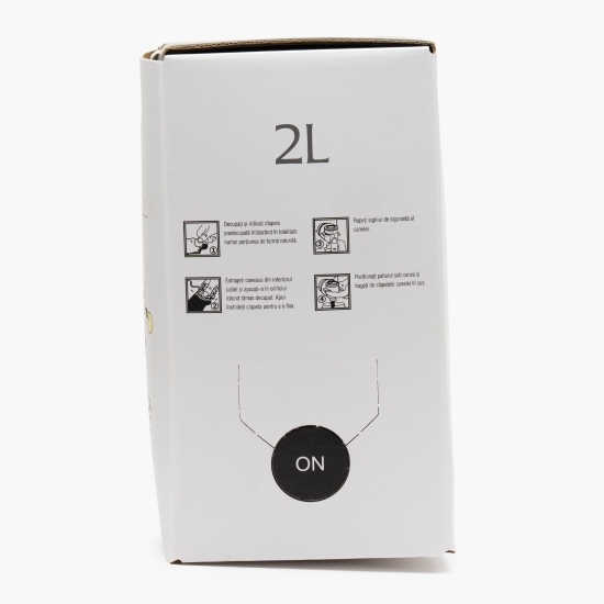 Vin roșu eco Cotești D.O.C., Fetească Neagră, Cabernet Sauvignon și Merlot, 14%, bag-in-box, 2l