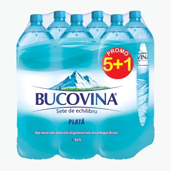 Apă minerală necarbogazoasă, plată, 6 x 2l (5+1)