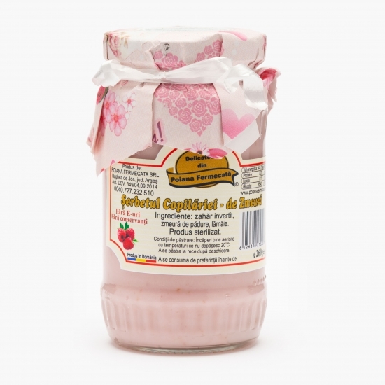 Șerbetul copilăriei de zmeură 260g