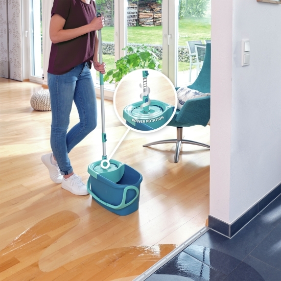 Set mop și găleată cu sistem de centrifugare Ergo Rotation Disc