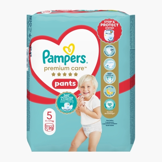 Scutece chiloțel Premium Care, mărimea 5, 12-17kg, 20 buc