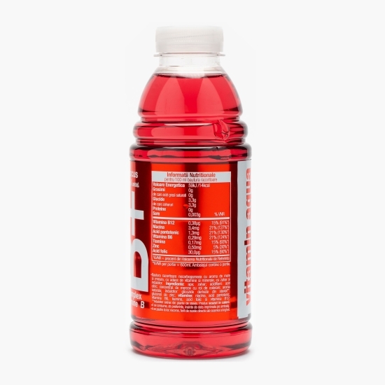 Apă cu vitamine B+ cu aromă de mere și zmeură 0.6l