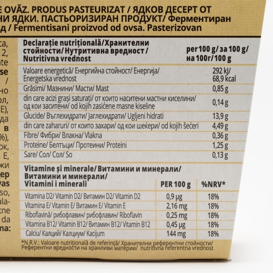 Produs fermentat pe bază de ovăz 2x125g