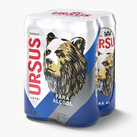 Bere blondă fără alcool doză 4x0.5l