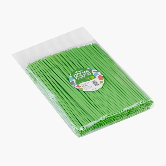 Paie biodegradabile și compostabile 5mm, 250 buc