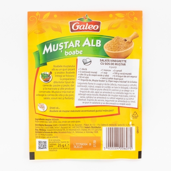 Muștar alb boabe 25g