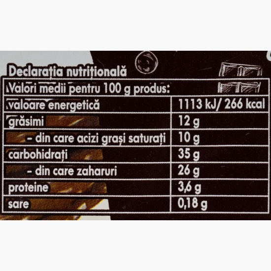 Înghețată cornet cu ciocolată și sos de ciocolată albă 150ml