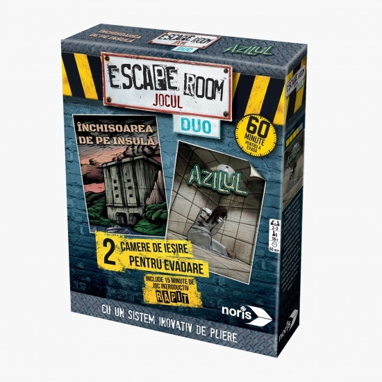 Joc Escape Room Duo, Închisoarea de pe insulă & Azilul 16+ ani
