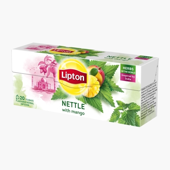 Ceai cu aromă de mango și urzică, 20 plicuri 