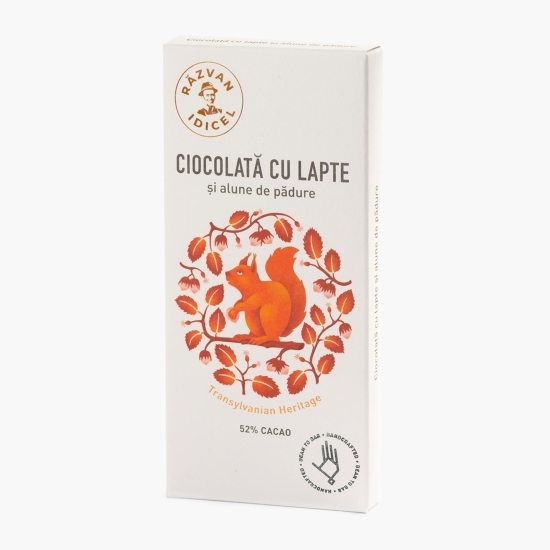 Ciocolată cu lapte cu alune de pădure 80g