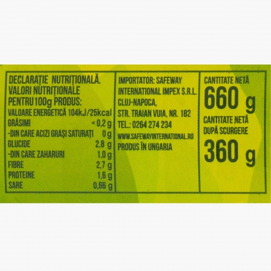 Fasole galbenă tăiată 600g
