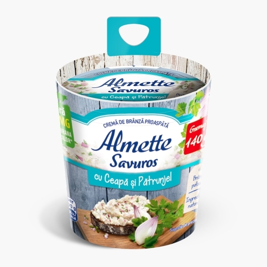 Cremă de brânză proaspătă cu ceapă și pătrunjel 140g