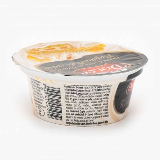 Desert cremă de brânză cu prăjitură de caise 100g