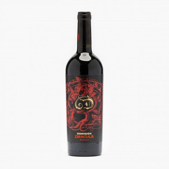 Vin roșu sec Dominion Dracula Merlot, 14.5%, 750ml