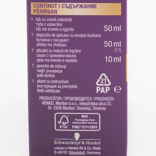 Vopsea de păr permanentă Intensive Color Creme blond deschis natural 110ml