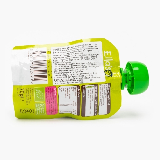 Piure ecologic de pară, +4 luni, 70g
