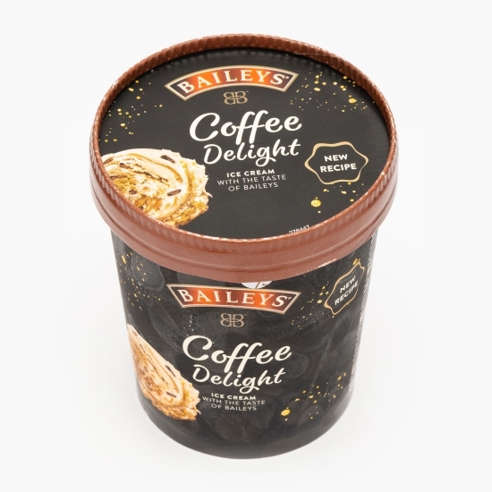  Înghețată cremă cu aromă de ciocolată și alcool și înghețată din lactate cu sos de cafea 400g