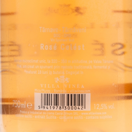 Vin spumant rose brut Pinot Noir, 12.5%, 750ml