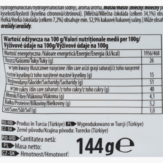 Mini prăjituri cu glazură de ciocolată cu lapte 144g