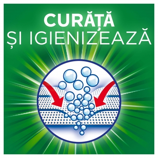 Detergent de rufe capsule All in One Pods +Oxi Effect, 54 spălări