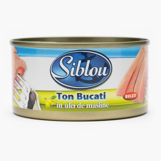 Ton bucăți în ulei de măsline 185g