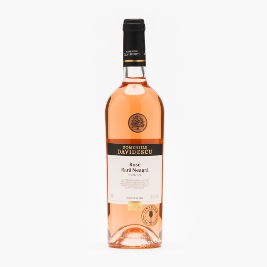Vin rose sec Rară Neagră, 12.5%, 0.75l