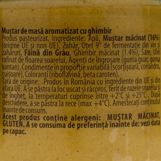 Muștar cu ghimbir 190g