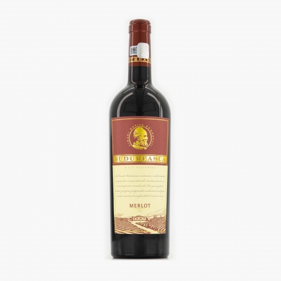 Vin roșu sec Merlot, 14.5%, 0.75l