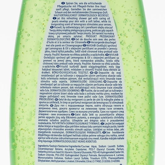 Gel de duș Lemongrass&Oil 0.5l
