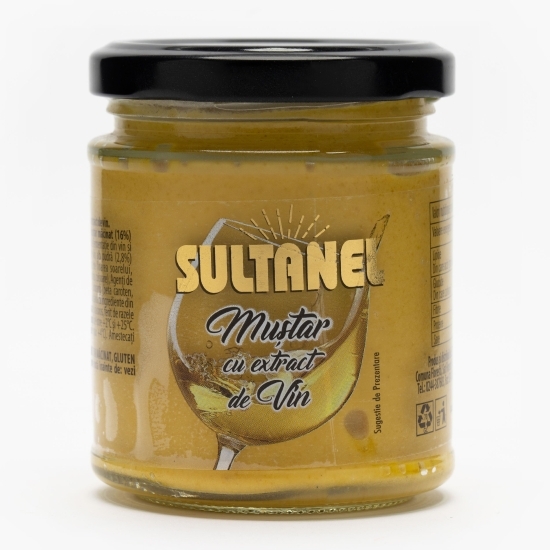 Muștar cu extract de vin 190g