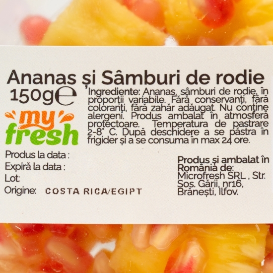 Mix ananas și sâmburi de rodie 150g