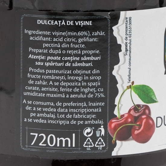 Dulceață de vișine 900g