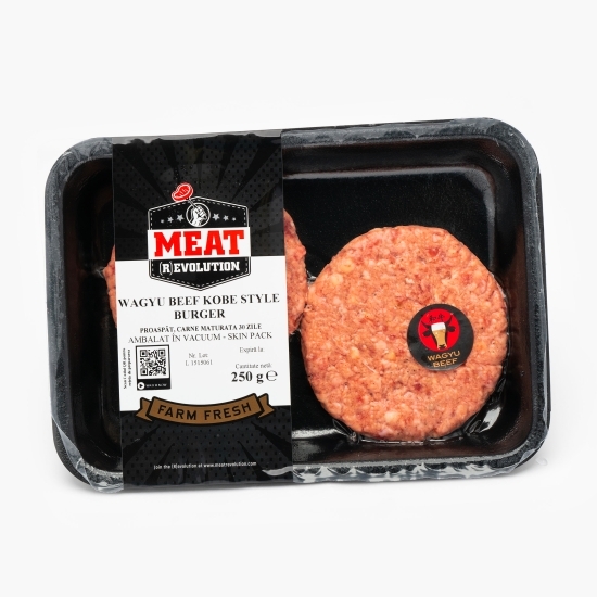 Burger de vită Wagyu de Japonia, carne maturată 30 zile 250g