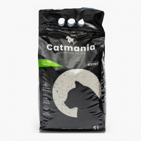 Granule așternut igienic pentru pisici, parfum aloe vera 5l