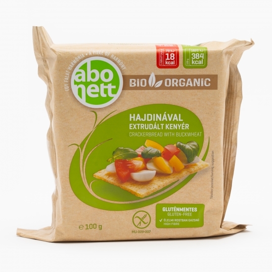 Pâine crocantă fără gluten cu hrișcă ecologică 100g