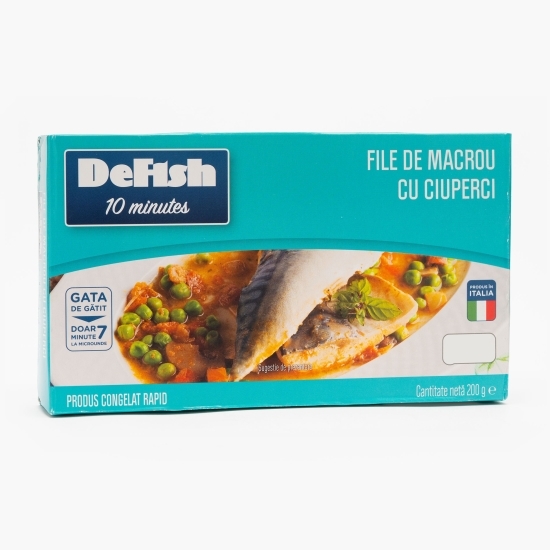 Preparat cu file de macrou și legume 200g