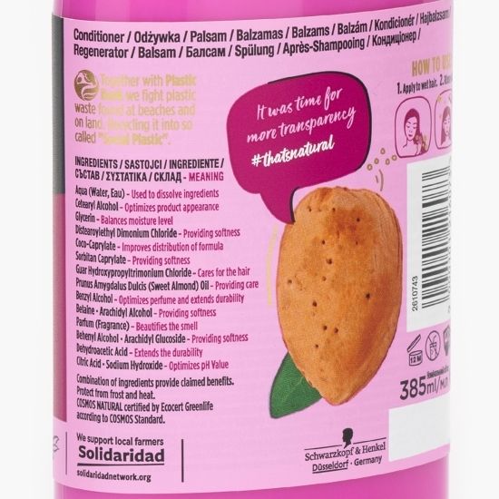 Balsam cu ulei de migdală 385ml