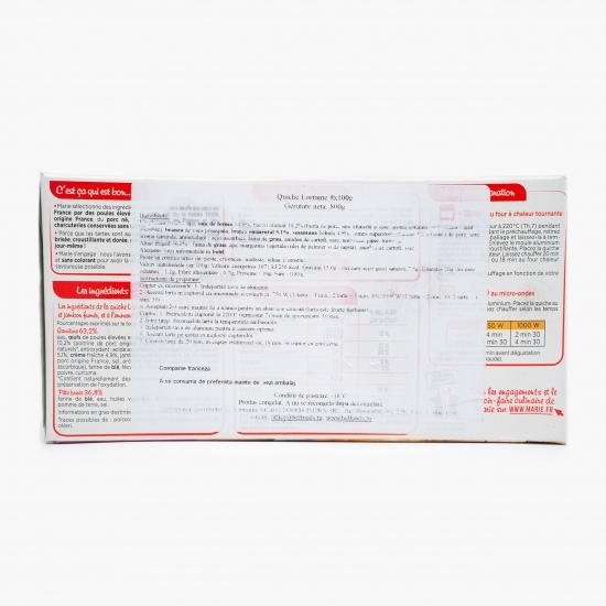 Quiche lorraine 800g
