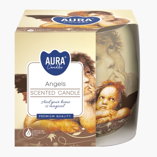 Lumânare parfumată în pahar imprimat - Angels
