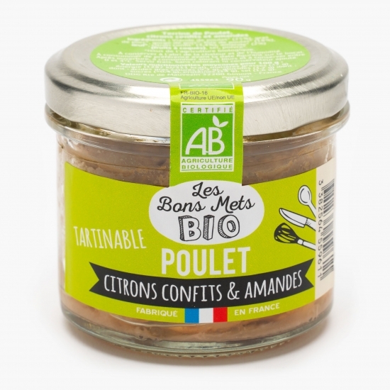 Terină de pui cu lămâi confiate și migdale eco 90g