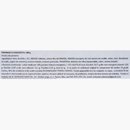 Papanași cu dulceață 200g