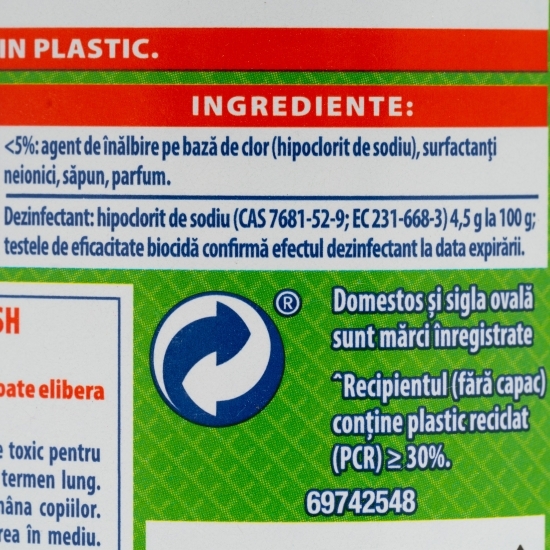Dezinfectant gel anticalcar Thick Bleach Pine 0.75l