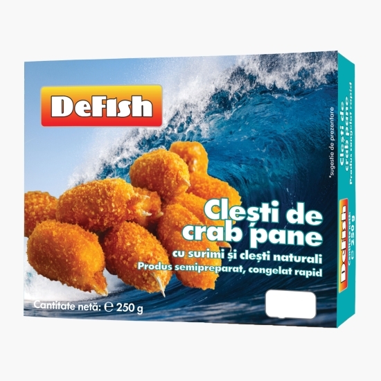 Clești naturali de crab pane 250g