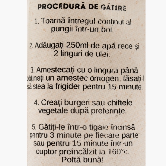 Amestec uscat pe bază de plante pentru burger și chiftele de legume, cu aromă de curry 120g 