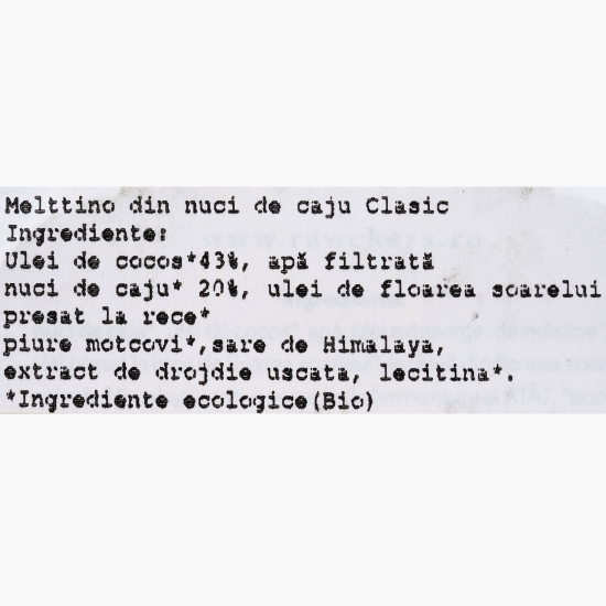 Pastă tartinabilă Melttino din nuci de caju eco, Clasic 200g