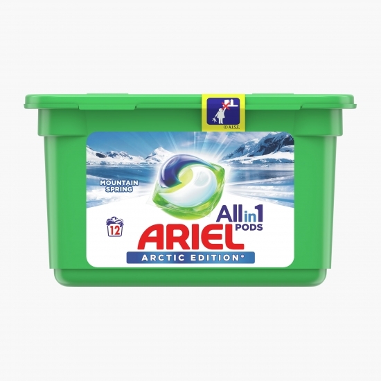 Detergent de rufe capsule All in One Pods Arctic Edition, 12 spălări