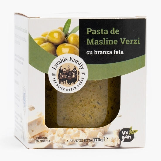 Pastă de măsline verzi cu brânză feta 170g