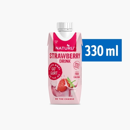 Băutură fermentată pe bază de migdale cu căpșuni 330ml