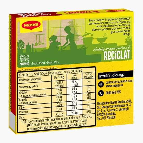 Bază de mâncare Cuburi cu gust de vită 60g
