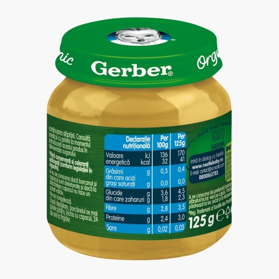 Piure ecologic de mazăre, broccoli și dovlecel 125g